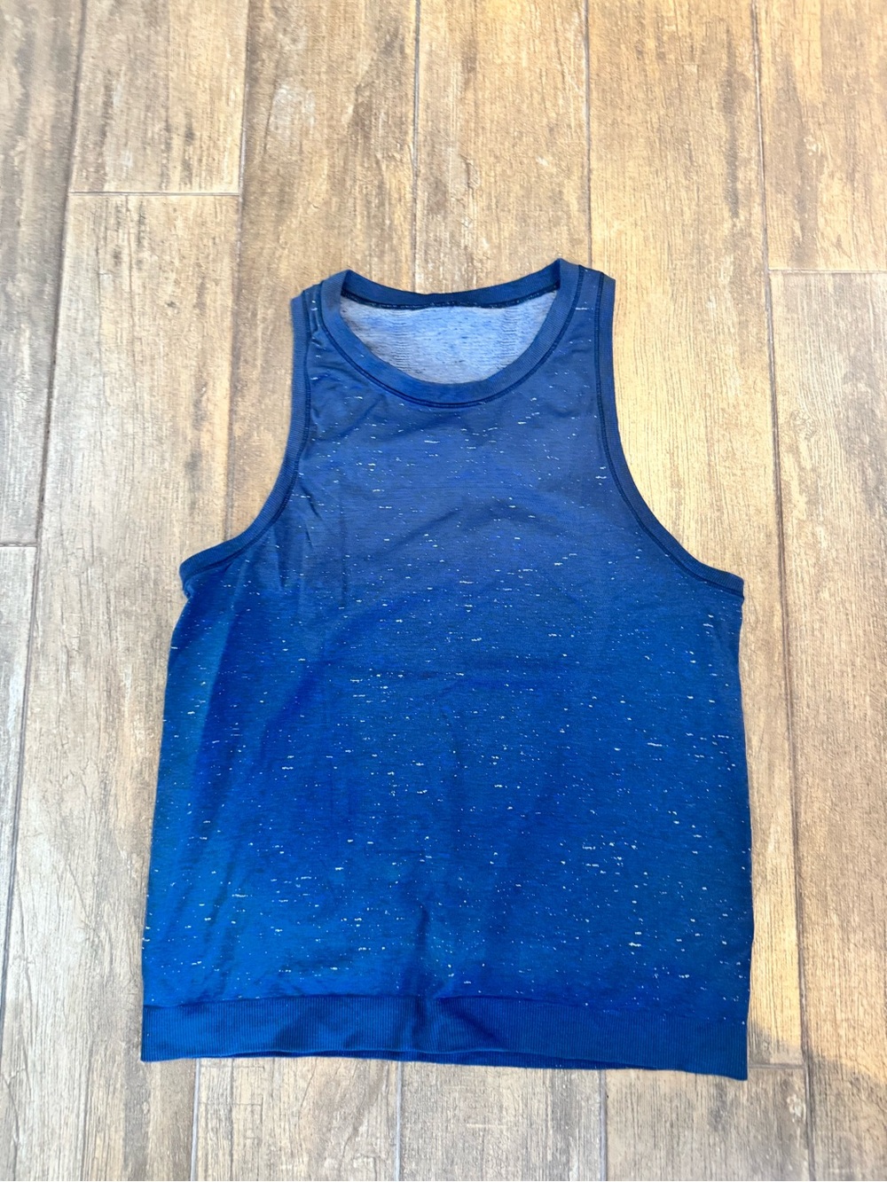 lululemon athletica Navy Blue Speckled Tank Top